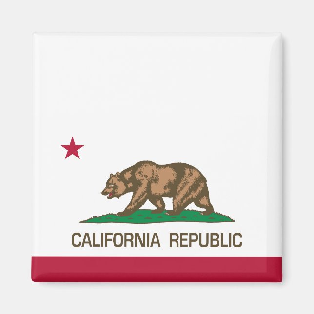 Íman República da Califórnia (Bandeira do Estado) (Frente)