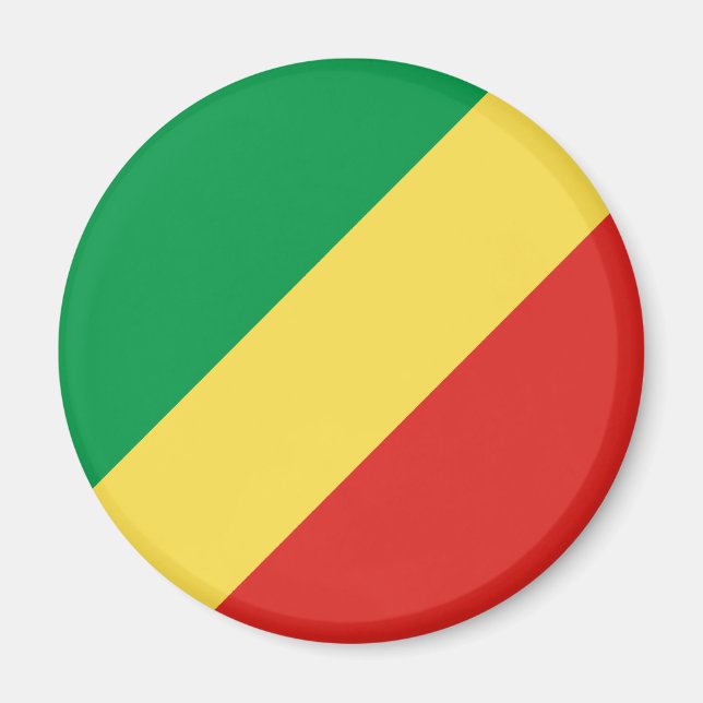 Íman República do Congo — Magnet de Bandeira (Frente)