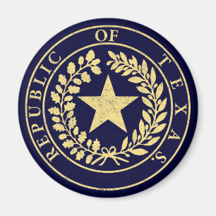 Íman República do selo de Texas