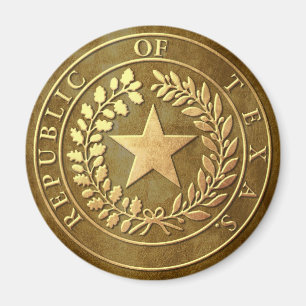 Íman República do selo de Texas