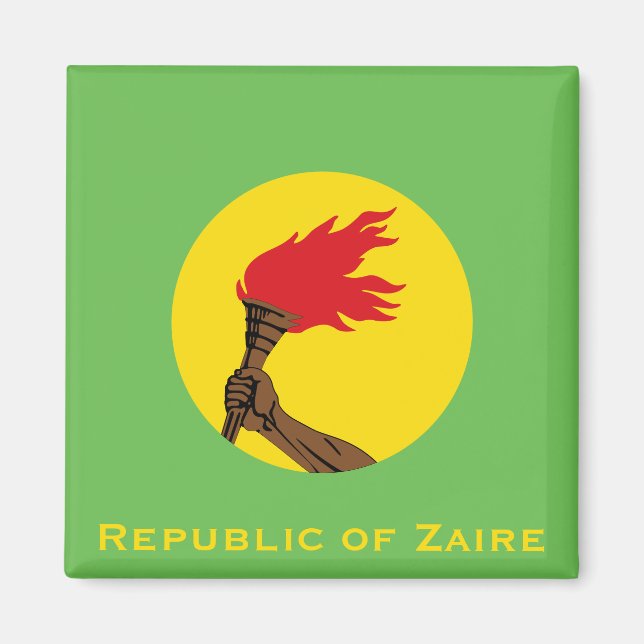 Íman República do Zaire Flag (Frente)