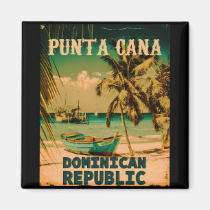 Íman República Dominicana do Punta Cana - Retro Souveni