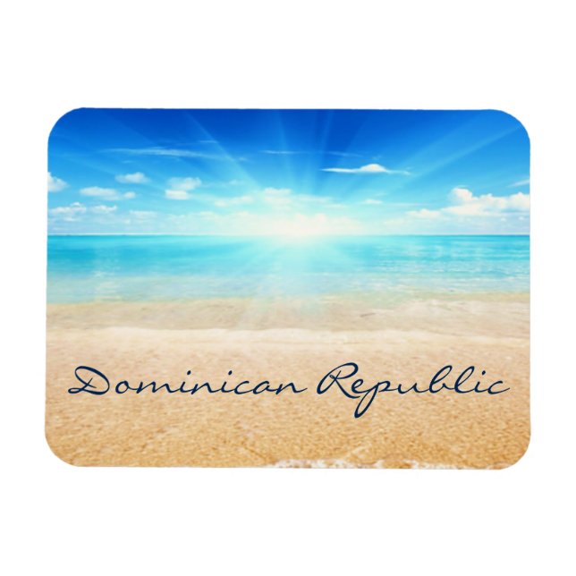 Íman República Dominicana: nascente de praia (Horizontal)