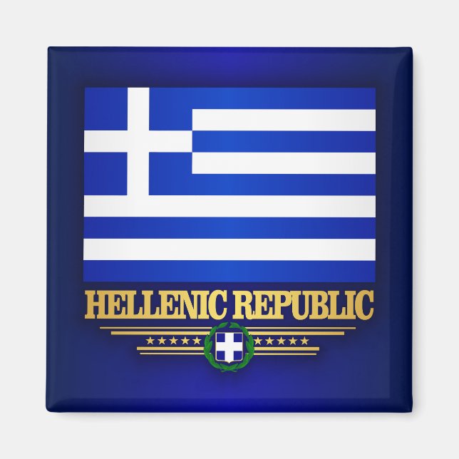 Íman República Helênica (Grécia) (Frente)
