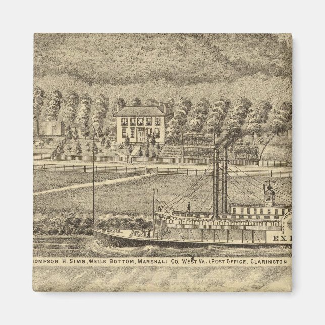 Íman Res do falecido Thompson H Sims (Frente)