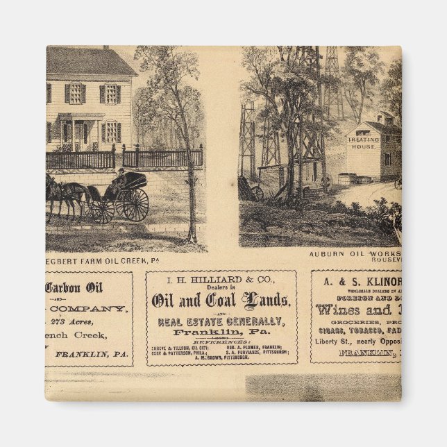 Íman Res, fábricas de petróleo, bldg, Oil Creek, Rousev (Frente)