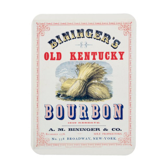 Íman Reserva de 1849 do velho Kentucky Bourbon de Binin (Vertical)