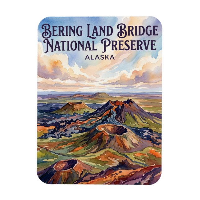 Íman Reserva Nacional da Ponte Terrestre de Bering EUA (Vertical)