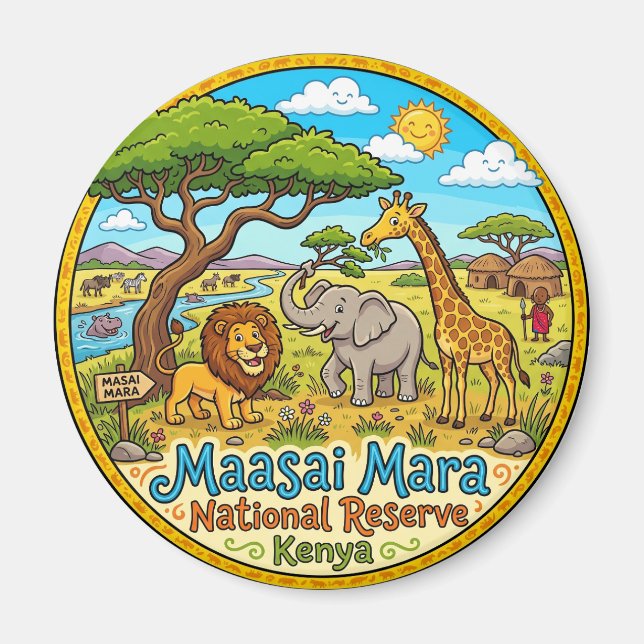 Íman Reserva Nacional Maasai Mara Quênia (Frente)