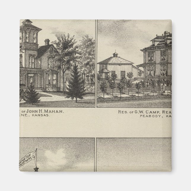 Íman Residências, Abilene, Kansas (Frente)