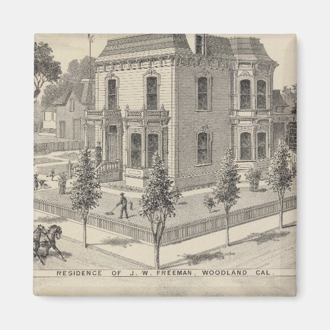 Íman Residências de floresta litográficas (Frente)