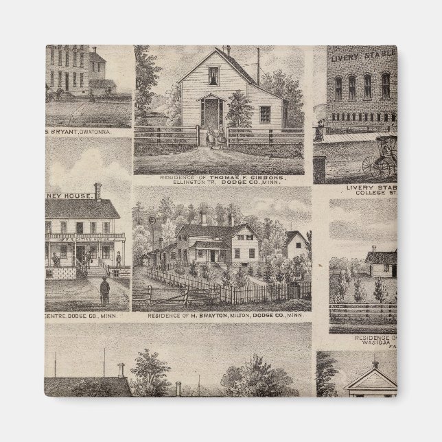 Íman Residências e edifícios de Fazendas, Owatonna, Min (Frente)