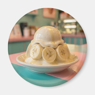 Íman Resin Banana Sundae | Retro Ice Cream Shop