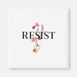 Íman Resista Floral Política Feminista Direitos das Mul
