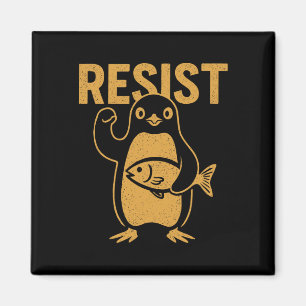 Íman Resista Pinguim Rebelde Protesta Contra Resistênci