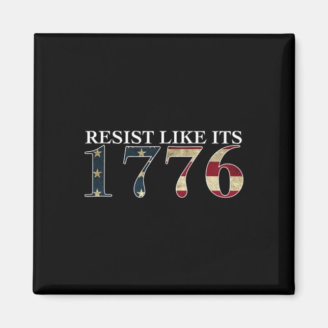 Íman Resiste Como Seu 1776 - Patriotas Verdadeiros - Vi (Frente)