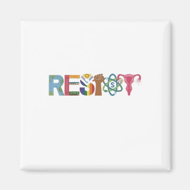 Íman Resistência à Camisa Combater o Resistente Protest (Frente)