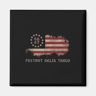 Íman Resistência ao 8647 Foxtrot Delta Tango Usa Flag P