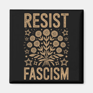 Íman Resistência ao fascismo Protesto Trump Premium _1