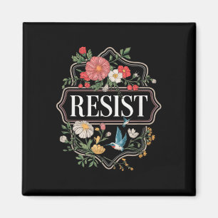 Íman Resistência ao Protesto Floral Trump Anti Trump