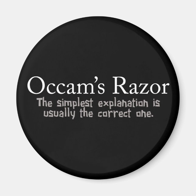 Íman Resolução de Problemas Científicos Razor de Occam (Frente)