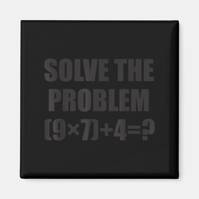 Íman Resolva O Problema Engraçado 67 Meme Brainrot Mate (Frente)