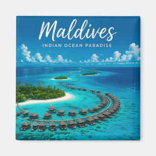 Íman 🧲 Resort Ilha Maldivas Viagem Lembrança 🌊