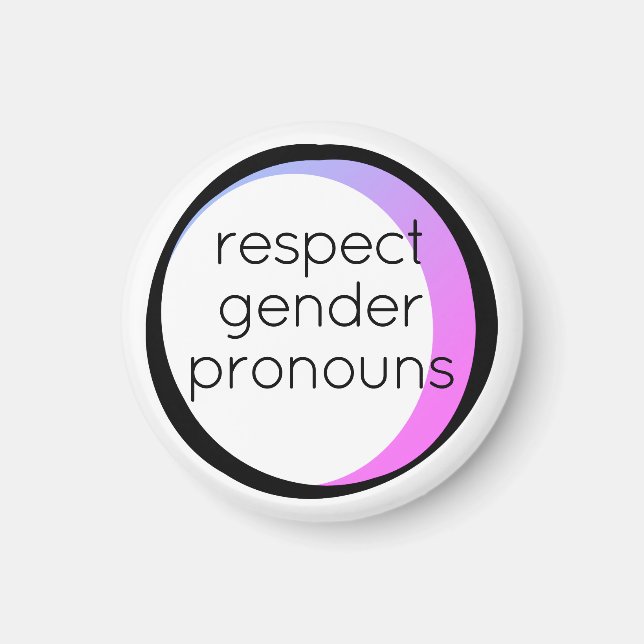 Íman respeitar pronomes de gênero (Frente)