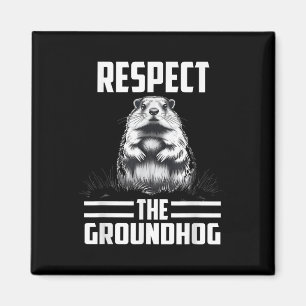 Íman Respeite O Dia do Celebrado Groundhog