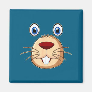 Íman Respeite o Dia do Groundhog Carinha de Groundhog E