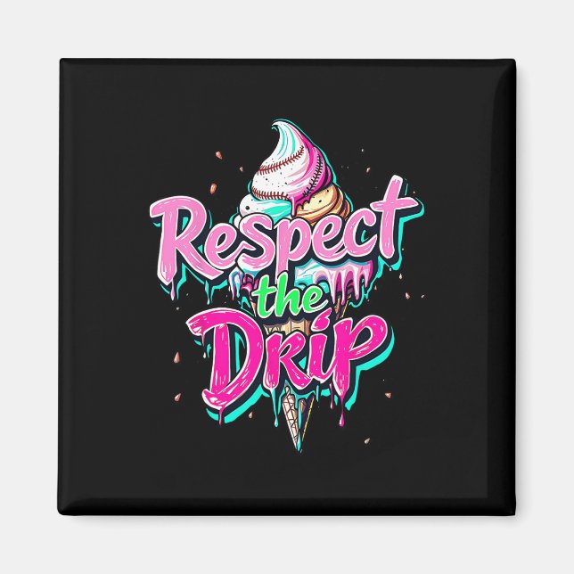 Íman Respeite O Drip Bysebyll Cone De Sorvete Drip Home (Frente)