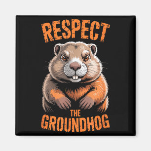 Íman Respeite O Groundhog Piada Engraçada Punxsutawney