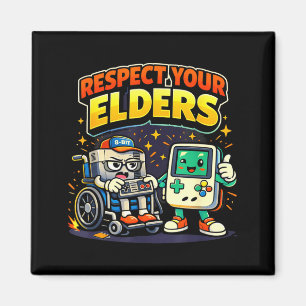 Íman Respeite os mais velhos jogos retrô divertido cont