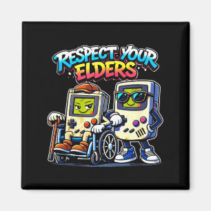 Íman Respeite os mais velhos jogos retrô divertido cont