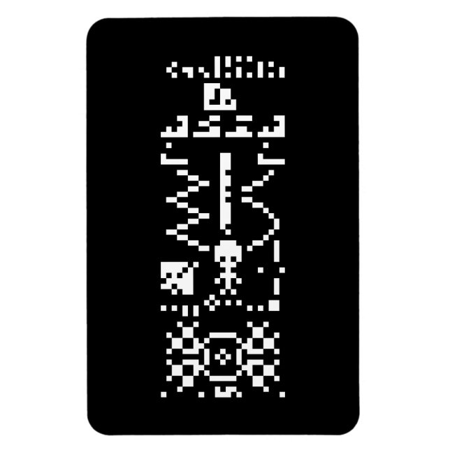 Íman Resposta de Mensagem Binária Arecibo (Vertical)
