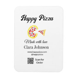 Íman Restaurante de pizza café pizzaria digitalize códi