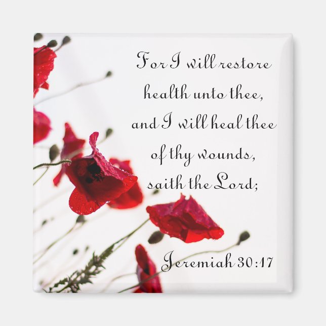 Íman Restaure a saúde e corrija as feridas (Frente)