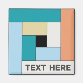 Íman Retângulos geométricos (ver10) com qualquer ímã de