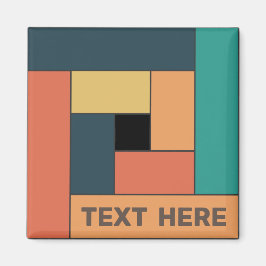 Íman Retângulos geométricos (ver2) com qualquer ímã de 