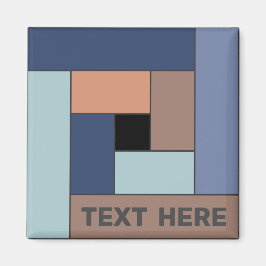 Íman Retângulos geométricos (ver3) com qualquer ímã de 