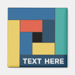 Íman Retângulos geométricos (ver7) com qualquer ímã de 