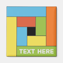 Íman Retângulos geométricos (ver8) com qualquer ímã de 