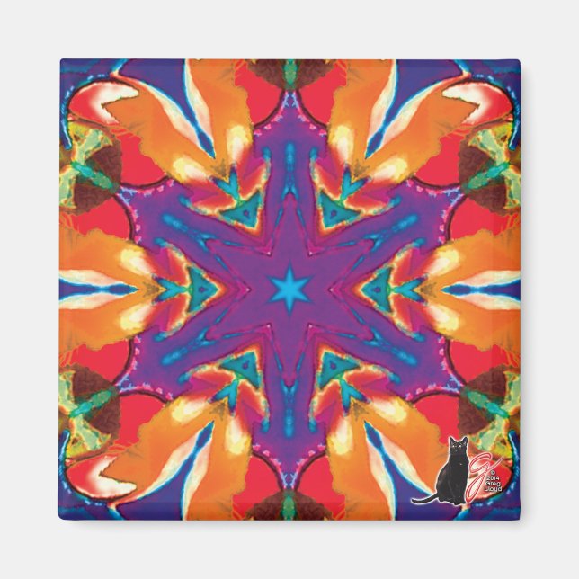 Íman Reticule Kaleidoscope Magnet (Frente)