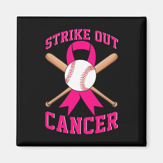 Íman Retirar o Cancer de Mama Baseball Combater a Consc (Frente)