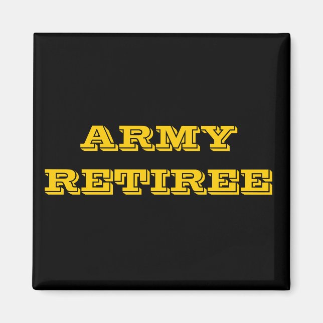 Íman Retiree do Exército do Magnet (Frente)