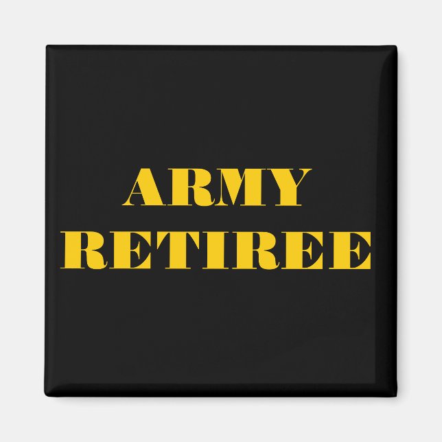 Íman Retiree do Exército do Magnet (Frente)