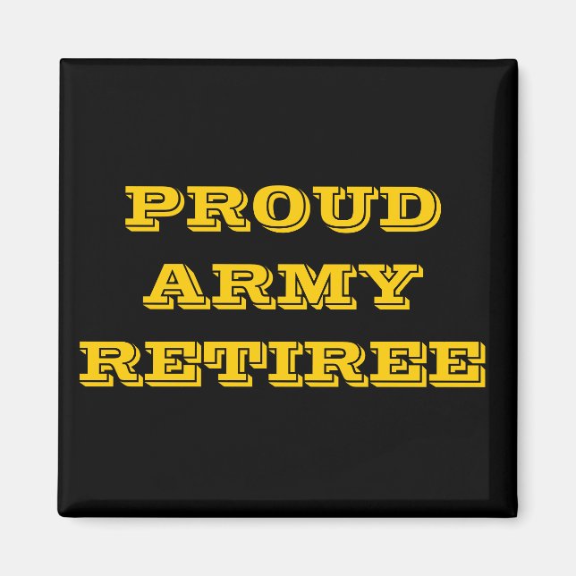 Íman Retiree do Exército Ordenado do Magnet (Frente)