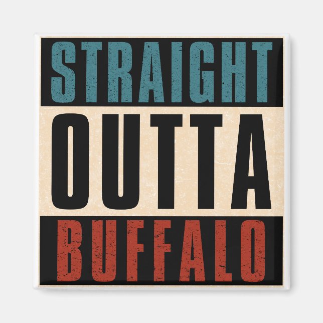 Íman Reto de Buffalo Nova York NY (Frente)