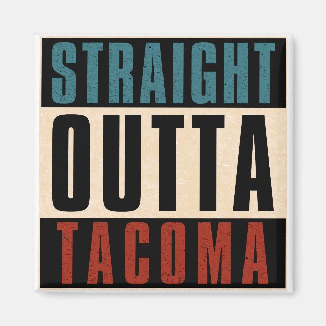 Íman Reto de Tacoma Washington WA (Frente)