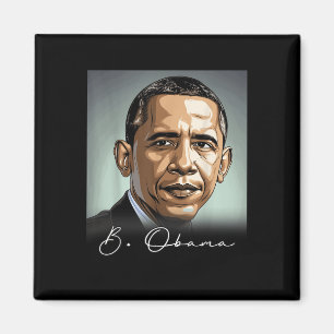 Íman Retrato Barack Obama Presidente Patriótico
